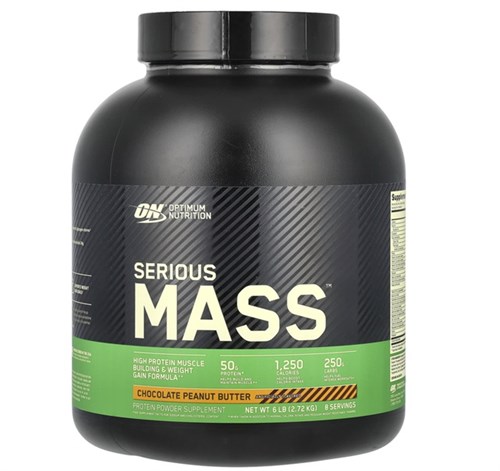 Optimum Nutrition Serious Mass 2727г - шоколад-арахисовое масло 8436046977861