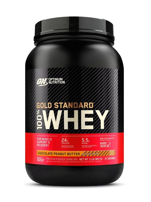Optimum Nutrition 100% Whey Gold Standard 907г - шоколад-арахисовое масло 03977