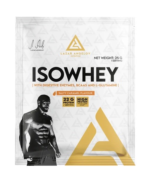 LAZAR ANGELOV ISOWHEY 25г - соленая карамель 8436046977811