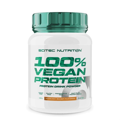 Scitec Nutrition 100% Vegan Protein 1000г - фундук - грецкий орех 8436046977632