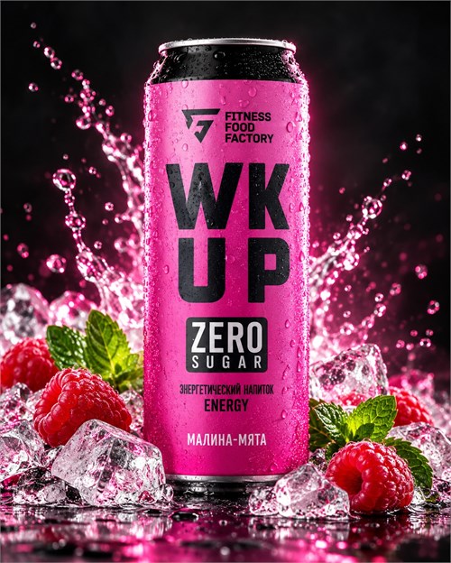 Fitness Food Factory WK UP 450мл - малина-мята 04864