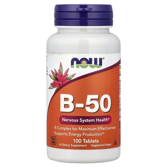 NOW Vitamin B-50 100 табл. 03674
