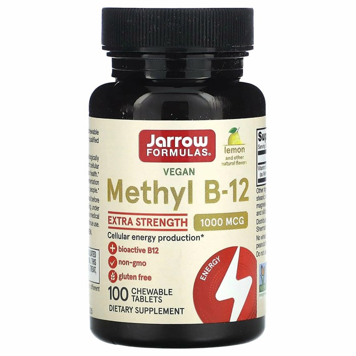 JARROW FORMULAS Methyl B-12 (Methylcobalamin) 500 мкг 100 жев. табл. 8436046977537