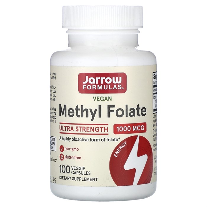 JARROW FORMULAS Methyl Folate 1000 мкг (100 капс.) 8436046977550