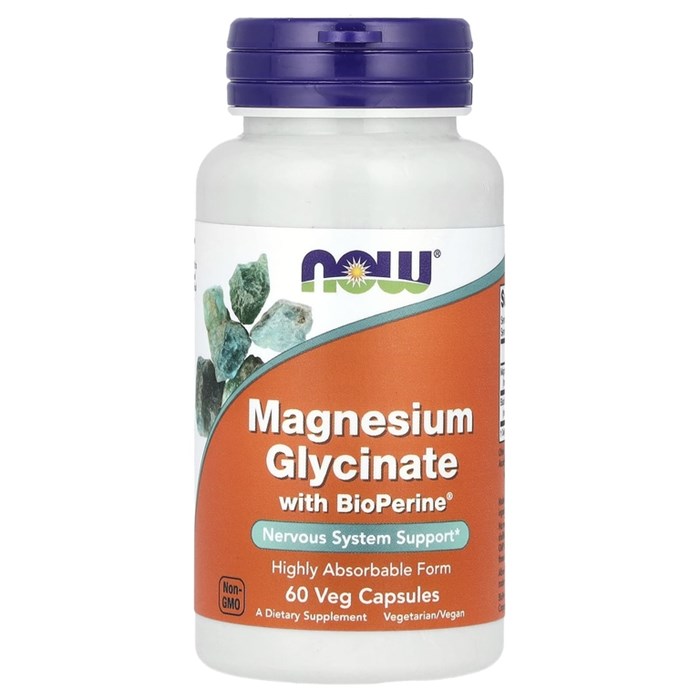 NOW Magnesium Glycinate with BioPerine 60 капс. 33478
