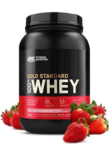 Optimum Nutrition 100% Whey Gold Standard 907г - клубника 20296