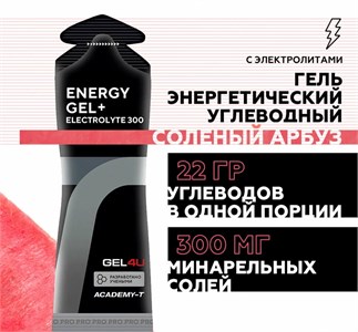 GEL4U Гель энергетический углеводный с электролитами 60г - арбуз 90748