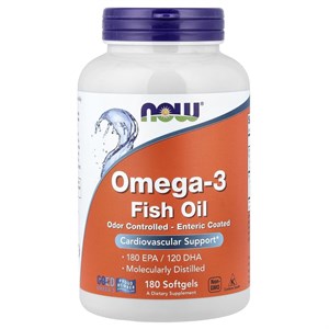 NOW Omega-3 Enteric 180 капс. 8436046977988