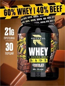 RECKFUL Whey + Beef protein 900г - шоколадное мороженое X410824409