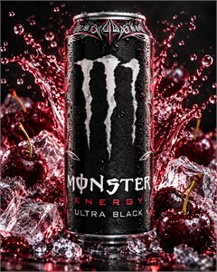 Monster Ultra Black 500мл - черная вишня 8436046978506