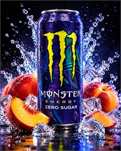 Monster Full Throttle Zero Sugar 500мл - персик-нектарин МК-00008541