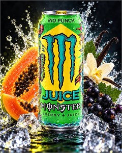 Monster Juiced Rio Punch 500мл - папайя-ваниль-черная смородина МК-00018239