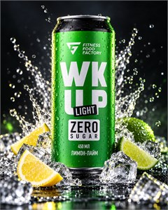 Fitness Food Factory WK UP Light 450мл - лимон-лайм 4673769578538