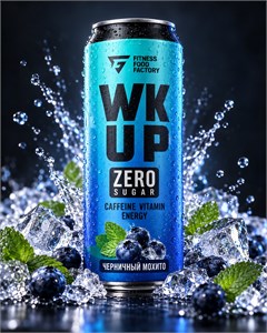 Fitness Food Factory WK UP 450мл - черничный мохито 05535