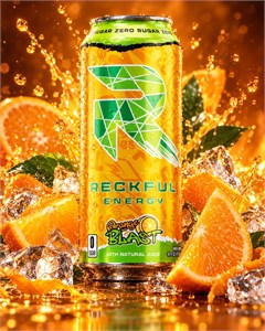 RECKFUL Energy Drink 450мл - апельсин X280146626