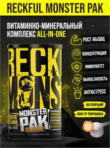 RECKFUL Monster Pak powder 300г - апельсин X852036260