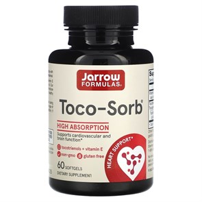 JARROW FORMULAS Toco-Sorb 60 капс. 8436046977554