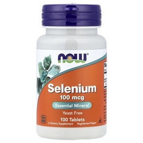 NOW Selenium 100 мкг 100 табл. 03530