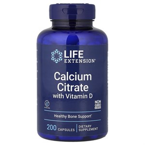 Life Extension Цитрат кальция с витамином D3 200 капс. 8436046977918