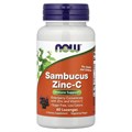NOW Sambucus Zinc-C 60 пастилок 8436046977578