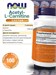 NOW Acetyl L-Carnitine 500 мг 100 капс. 7418